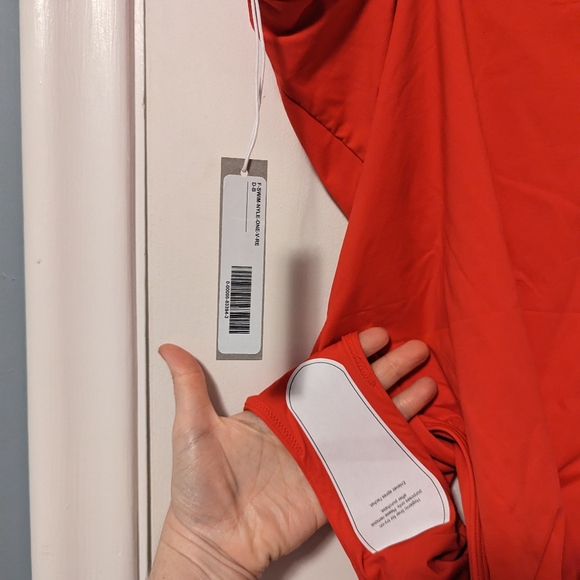 Everlane V-Neck One-Piece Red - Large NWT - Picture 5 of 5